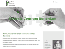 Tablet Screenshot of dyslexiecentrumrotterdam.nl